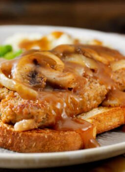 A Salisbury Steak Recipe with French Fried Onions and a Tasty Sauce